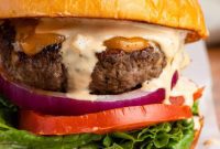 Gourmet Buffalo Burger with a Quick Sauce