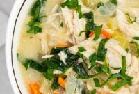Tuscan Chicken and Spinach Soup