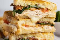 Gourmet Turkey Melt with Crispy Bacon, Melted Cheddar, and Fresh Spinach