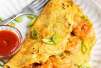 Savory Shrimp Omelet
