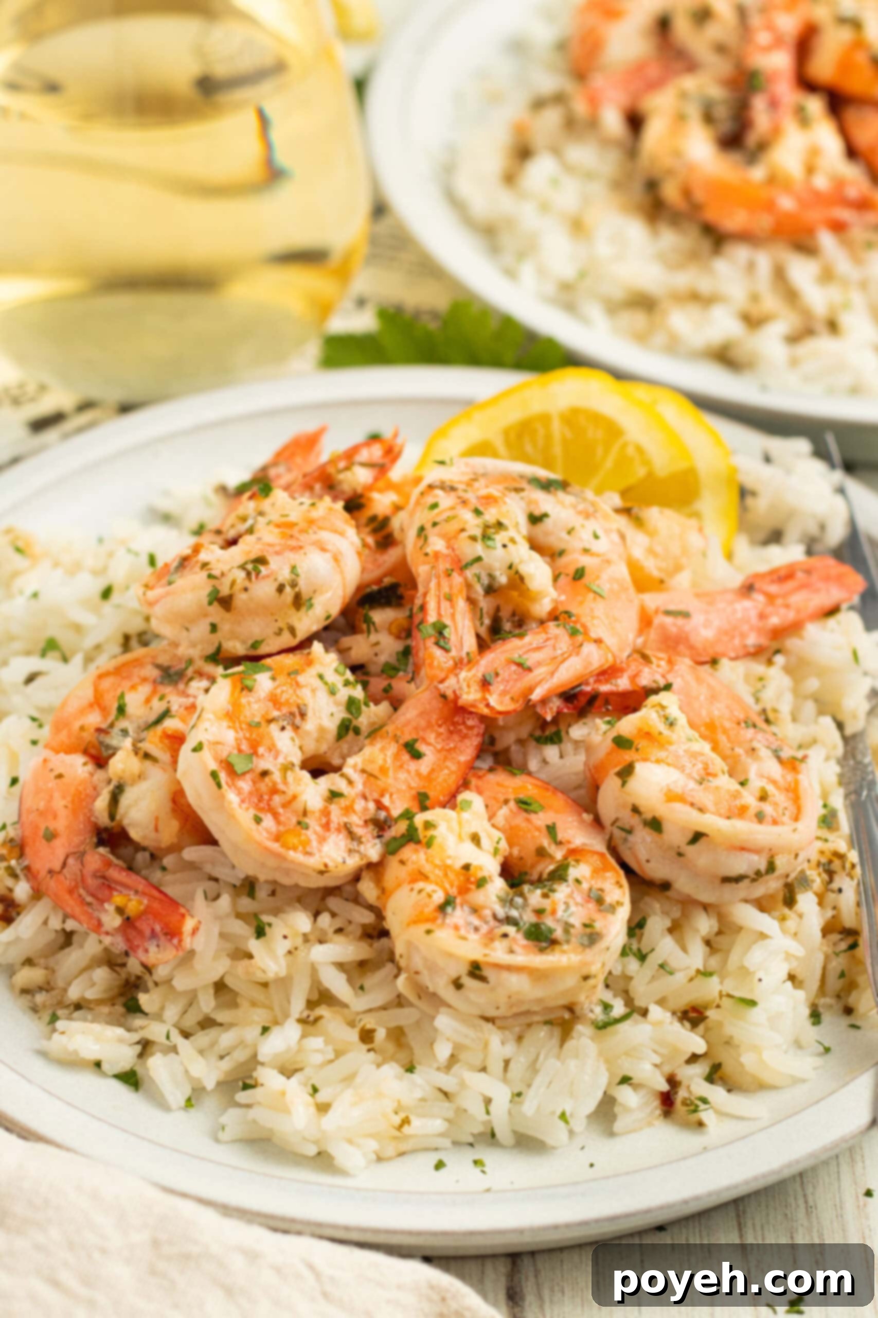 Lemony Garlic Shrimp with Rice 1 featured 18403