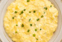 THOUGHT
The user wants me to translate and “özgünleştir” (make original/unique) the Turkish title “Cottage Cheese Eggs”.
I need to:
1. Translate “Cottage Cheese Eggs” into English (it’s already English, so I assume they want me to make it *more* descriptive or appealing, while still being concise).
2. “Özgünleştir” – make it unique, appealing, and perhaps hint at the recipe or taste.
3. Provide only ONE unique title.
4. Remove any special characters from the original title (none present here).
5. Do NOT add special characters like `*`.
6. Do NOT add introductory or concluding phrases like “İşte özgün başlık:”.
7. Just write the title.Original title: “Cottage Cheese Eggs”Possible interpretations/approaches for “özgünleştir”:
– Focus on the texture: creamy, fluffy.
– Focus on the ease/speed: quick, easy.
– Focus on the health aspect: protein-packed.
– Focus on the combined taste: cheesy eggs, savory.
– Focus on the dish itself: scramble, bake, frittata. The original title doesn’t specify the *method*. Cottage cheese eggs could be scrambled *with* cottage cheese, or cottage cheese *topped* eggs, or a baked dish. I should probably assume the most common usage, which is scrambled eggs *with* cottage cheese for creaminess.Let’s try some options:
– Creamy Cottage Cheese Scramble
– Fluffy Cottage Cheese Eggs
– Savory Cottage Cheese Eggs
– Protein-Packed Cottage Cheese Eggs
– Cheesy Cottage Egg Delight
– Quick Cottage Cheese EggsThe goal is to be unique and appealing. “Cottage Cheese Eggs” is very plain.
“Creamy Cottage Cheese Scramble” sounds good because it highlights the common benefit of adding cottage cheese (creaminess) and the common method (scramble).
“Fluffy Cottage Cheese Eggs” also works. “Fluffy” is a great descriptor for eggs.
“Protein-Packed Cottage Cheese Eggs” focuses on health, which is a common reason people add cottage cheese.I need to choose just one. Let’s aim for something that implies deliciousness and texture.“Creamy Cottage Cheese Scramble” is a strong contender.
“Fluffy Cheesy Eggs” might be too generic.
“Savory Cottage Cheese Eggs” is also good.Let’s consider the directness and appeal.
“Cottage Cheese Eggs” is like “Potato Salad”.
“Creamy Cottage Cheese Scramble” is like “Creamy Dill Potato Salad”. It adds a descriptor and a method.I’ll go with “Creamy Cottage Cheese Scramble” because “creamy” is the primary texture benefit of adding cottage cheese to eggs, and “scramble” is the most common preparation method when they are combined directly. It’s descriptive, appealing, and unique enough from the plain “Cottage Cheese Eggs”.