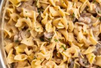 Creamy Mushroom Stroganoff