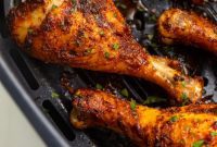 Golden Crispy Air Fryer Drumsticks