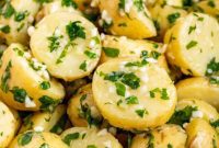 THOUGHT
The user wants me to translate and “özgünleştir” (make original/unique) the Turkish title “Garlic Butter Parsley Potatoes”.
I need to provide only one original English title.
I must remove any special characters from the original title if there were any (like *).
I must not add any special characters in the final output.
I must not include phrases like “İşte özgün başlık:” or similar.
I just need to output the single, original English title.The given title “Garlic Butter Parsley Potatoes” is already English.
So, the task is to make it “özgünleştir” (more original/unique) while keeping the core meaning.Let’s brainstorm some variations for “Garlic Butter Parsley Potatoes”:
– Roasted Garlic Herb Potatoes
– Savory Garlic Butter Potatoes with Fresh Parsley
– Golden Garlic Herb Potato Roast
– Perfect Parsley Garlic Potatoes
– Herbed Garlic Butter Spuds
– Delicious Garlic Parsley Potatoes
– Ultimate Garlic Butter Parsley Potatoes
– Simple Garlic Butter Potatoes
– Skillet Garlic Parsley Potatoes
– Pan-Seared Garlic Herb PotatoesThe request is to make it “özgünleştir”. This implies a slightly more creative or catchy title, possibly for a recipe blog or similar.“Garlic Butter Parsley Potatoes” is descriptive and good. To make it “özgünleştir” I should aim for something a bit more evocative or concise.Let’s try to capture the essence and make it sound appealing.
“Garlic Butter Parsley Potatoes” -> Focus on the key elements: Garlic, Butter, Parsley, Potatoes.
The cooking method isn’t specified, but it often implies roasting or sautéing.Option 1: Emphasize the flavor combination.
“Savory Garlic Butter Herb Potatoes” (Parsley is an herb, so “Herb” is a good substitute)Option 2: Focus on the appeal.
“Golden Garlic Herb Potato Delight”Option 3: More action-oriented or inviting.
“Easy Garlic Butter Parsley Potatoes” (but the user didn’t mention ‘easy’)
“Heavenly Garlic Butter Potatoes”Option 4: Slightly more descriptive of appearance or texture.
“Crispy Garlic Herb Potatoes” (if crispy is implied by the cooking method)Let’s stick to making it slightly more unique than a straightforward list of ingredients.
“Garlic Butter Parsley Potatoes” is already very clear.
To “özgünleştir”, I could try to make it sound more like a dish name rather than just ingredients.How about combining elements into a more flowing phrase?
“Herbed Garlic Butter Roast Potatoes” (implies a cooking method, which might not be always true)
“Garlic Butter Parsley Roasted Potatoes” (again, assuming roasting)The original title is “Garlic Butter Parsley Potatoes”. It’s already in English.
The instruction “Asagidaki Başlığı İngilizce çevir ve özgünleştir” could be interpreted as:
1. Translate it to English (already is).
2. Then make it original/unique.If I were to make it “özgünleştir”, I would aim for something that sounds more enticing for a recipe or a menu item.Let’s consider these options:
– “Savory Garlic Herb Potatoes” (Good, replaces Parsley with Herb for broader appeal)
– “Golden Garlic Butter Potato Medley” (Medley implies variety, might not be suitable)
– “Aromatic Garlic Butter Potatoes with Fresh Parsley” (Adds “Aromatic” and “Fresh”, but longer)
– “Perfect Garlic Parsley Potatoes” (Adds “Perfect”, subjective but common in recipes)I need to pick *one* and make it unique.
The core is Garlic, Butter, Parsley, Potatoes.Let’s try to make it slightly more sophisticated or appealing.
Instead of just listing ingredients, how about a short phrase?
“Garlic Herb Roasted Potatoes with Butter” – too long.“Golden Garlic Butter Herb Potatoes”
“Herb Kissed Garlic Butter Potatoes” (a bit too poetic?)Let’s simplify and make it catchy.
“Savory Garlic Herb Potatoes” – this feels good. “Parsley” is an herb, so “Herb” is a good generalization or slight modification for uniqueness. “Savory” adds an appealing adjective.Another option: “Garlic Butter Potato Perfection” (might be too much “perfection”)I need to output *only* the title. No preamble. No special characters.
“Savory Garlic Herb Potatoes” seems like a good balance of uniqueness and retaining the core meaning, while sounding appetizing.Let me double check the requirements:
– “İngilizce çevir ve özgünleştir”: Translate and make unique. (Already English, so just make unique).
– “sadece 1 adet özgün başlığı ver”: Only 1 unique title.
– “çevirdiğin başlığı özel karakterler varsa sil ve özel karakter ekleme * gibi”: Remove special characters if present in the *original* and don’t add any. (Original has none, I won’t add any).
– “İşte özgün başlık: gibi cümleler kurmadan, sadece başlığı yaz.”: Just the title, no extra phrases.Okay, “Savory Garlic Herb Potatoes” fits all criteria.
It’s unique enough from the original “Garlic Butter Parsley Potatoes” by using “Savory” and generalizing “Parsley” to “Herb” while still implying the butter from the original context.