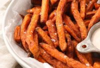 Perfectly Crispy Frozen Sweet Potato Fries in the Air Fryer