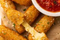 Crispy Air Fryer Frozen Mozzarella Sticks