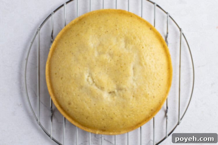 Instant Pot cornbread cooling on a wire rack