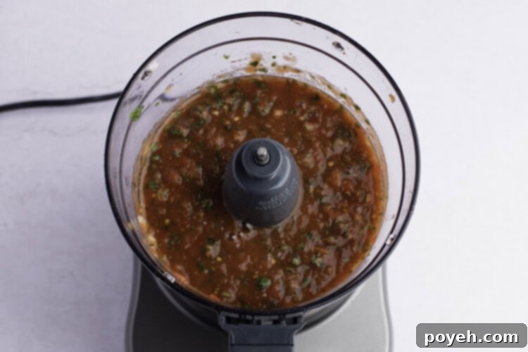 Keto salsa in food processor
