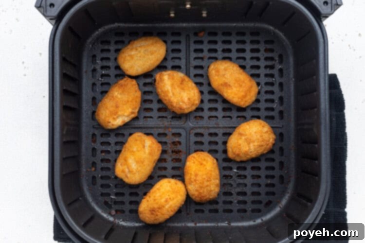 Air Fried Crispy Frozen Jalapeño Poppers 7 air fryer frozen jalapeno poppers step 2