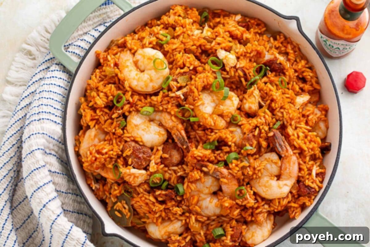 Cajun Seafood Fiesta 5 A serving of seafood jambalaya in a bowl, showing the vibrant colors and hearty ingredients.