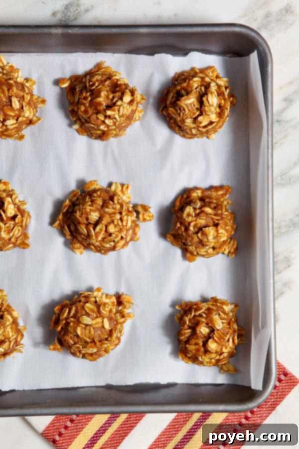 No bake pumpkin cookies