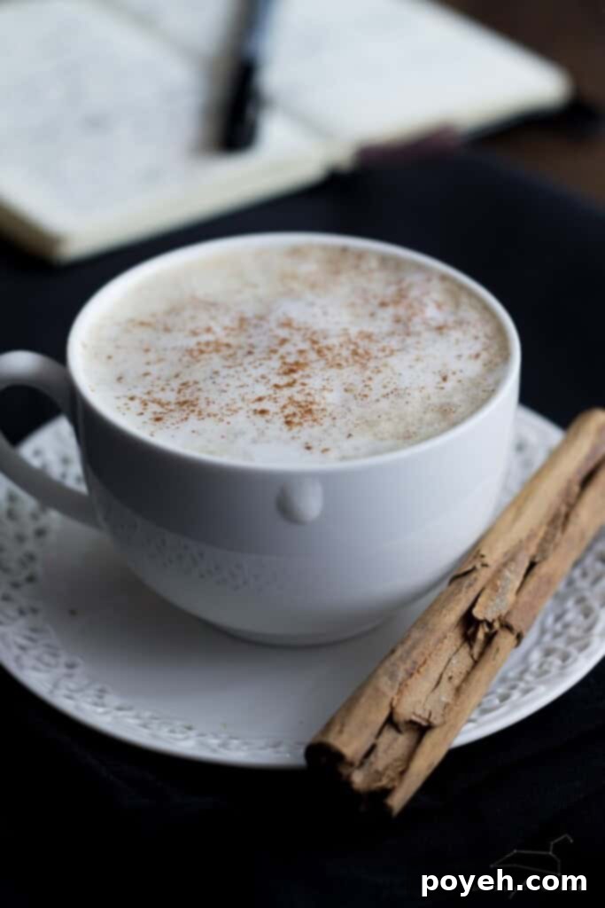 Vegan pumpkin spice latte