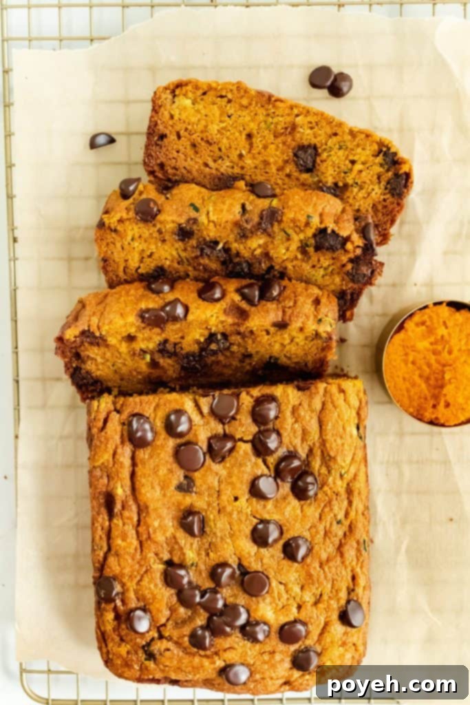 Pumpkin zucchini bread