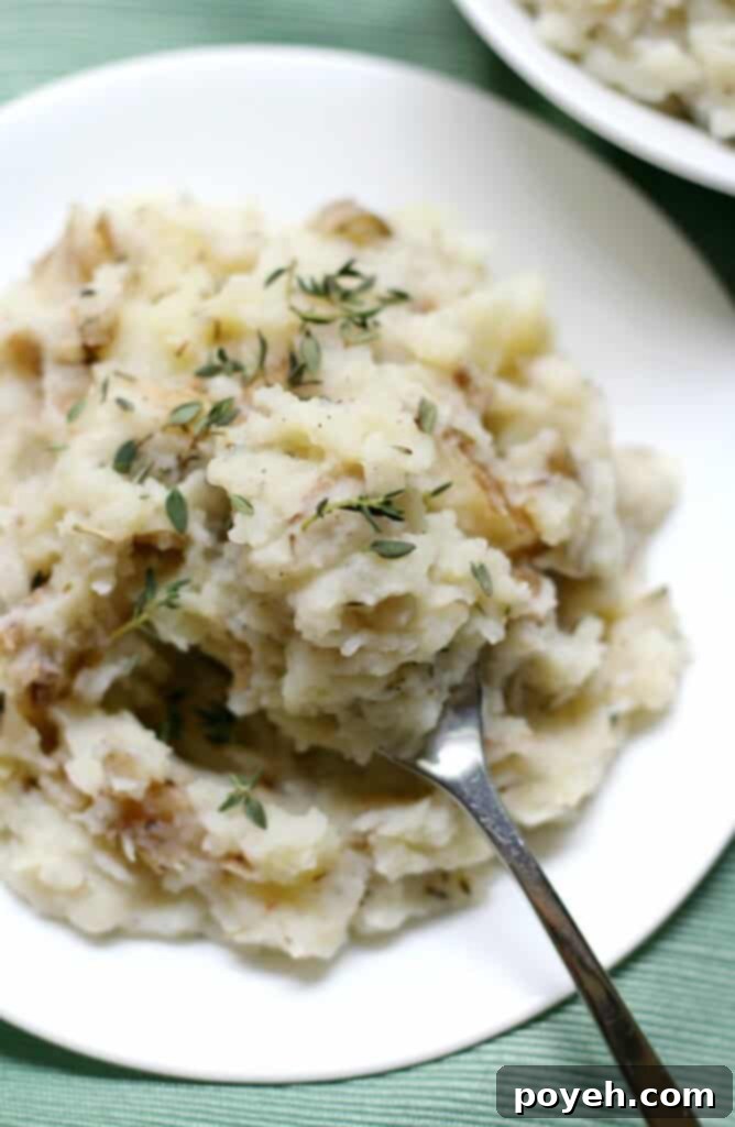 Gluten Free Rustic Rosemary Thyme Mashed Potatoes