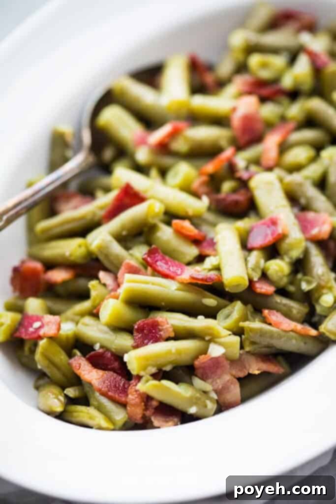 Bacon garlic green beans