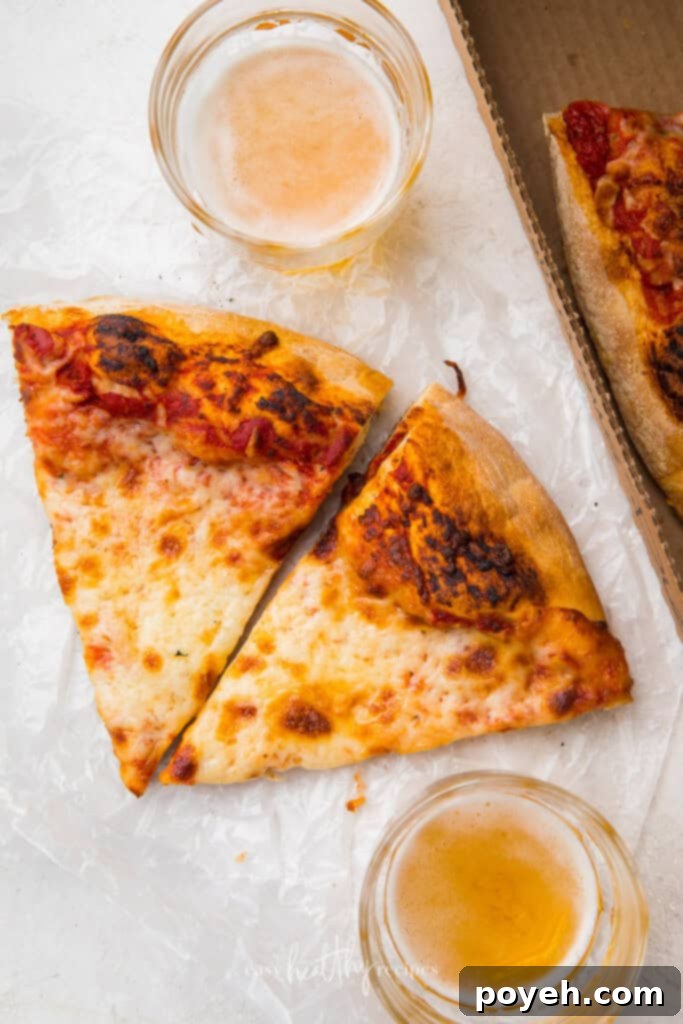 Air fryer reheated pizza with garlic butter