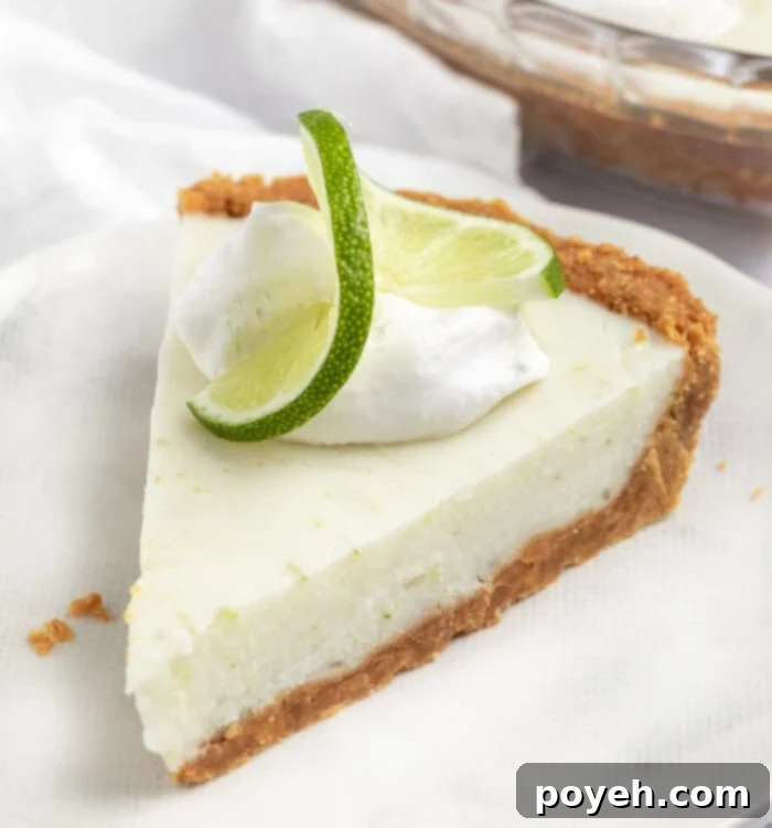 Beautifully photographed Vegan Key Lime Pie