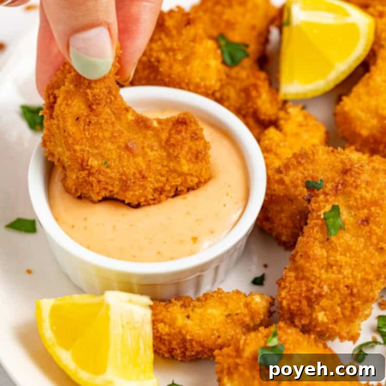 Crispy Vegan Shrimp with Sriracha Mayo