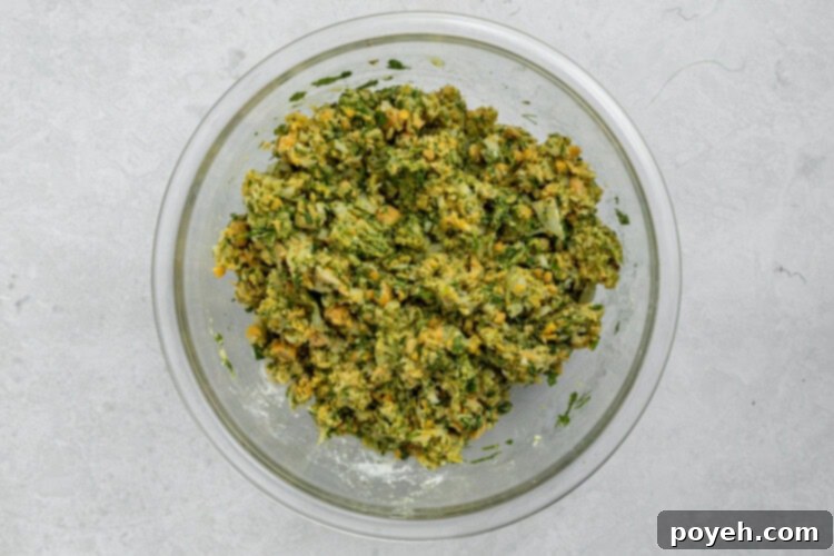 Ingredients for air fryer falafel in a food processor